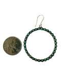 Large Round Turquoise Beaded Dangles