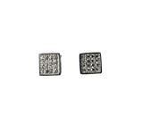 Square Pave CZ Studs