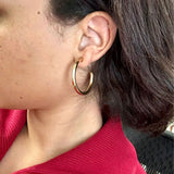 4mm GF Hoop Earrings