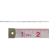 White Bead Cable Chain