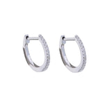 Genuine 14kt Diamond Huggies