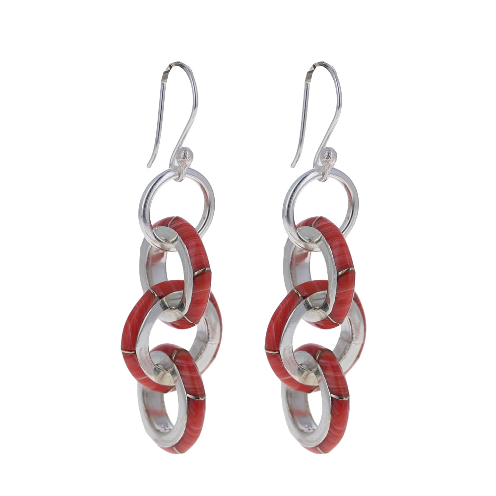 Coral Rolo Stone Dangles