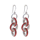 Coral Rolo Stone Dangles