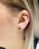 Abalone Clover Studs