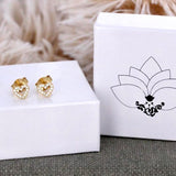 Heart Halo Studs