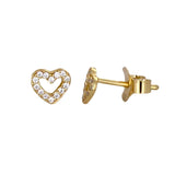 Heart Halo Studs