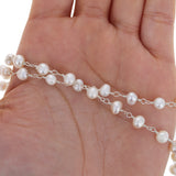 Wire Wrapped Freshwater Pearl Chain