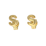 Vermeil Initial Studs