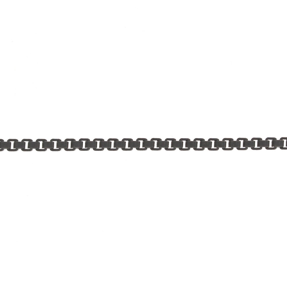 2mm Gun Metal Plated Box Chain