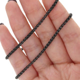 2mm Gun Metal Plated Box Chain