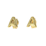 Vermeil Initial Studs