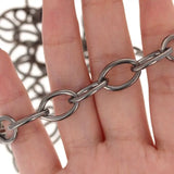 11x17mm Gun Metal Plated Oval Cable Chain