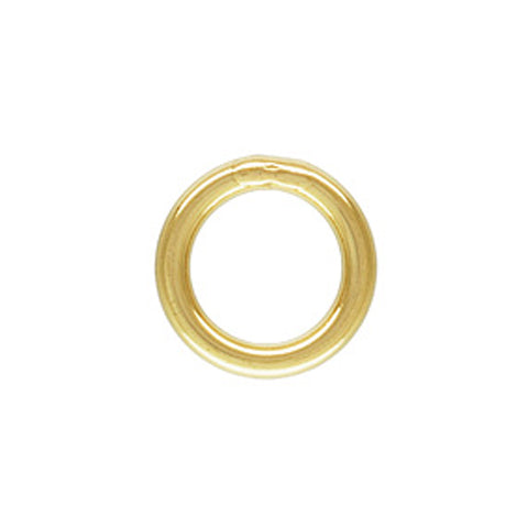 5mm Gold Plated Smooth Round 22 gauge Open Jump Rings 300 Bulk
