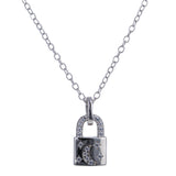 Moon and Stars Lock Necklace