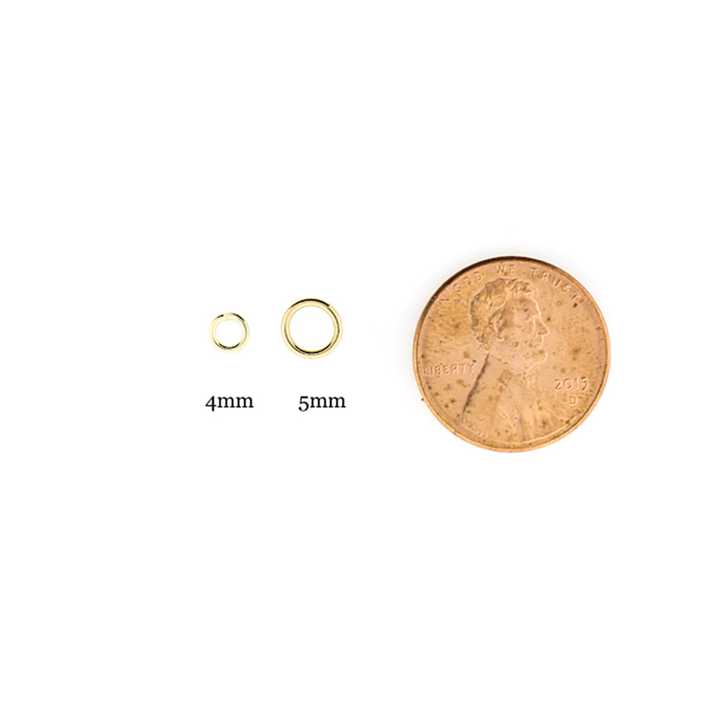 4mm Open Jump Rings / Jumprings (150 pcs / Gold / 22 Gauge) Charm Connector  Keychain Jewellery Making Jewelry Findings F184