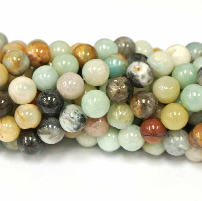 8mm Round Polish Amazonite Strands