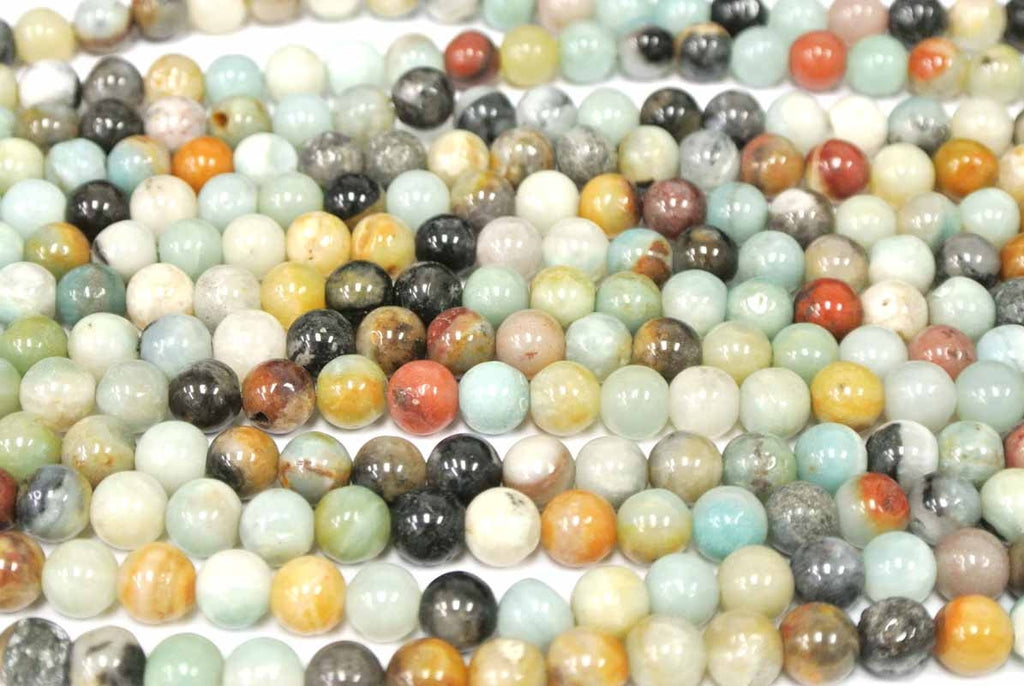 8mm Round Polish Amazonite Strands