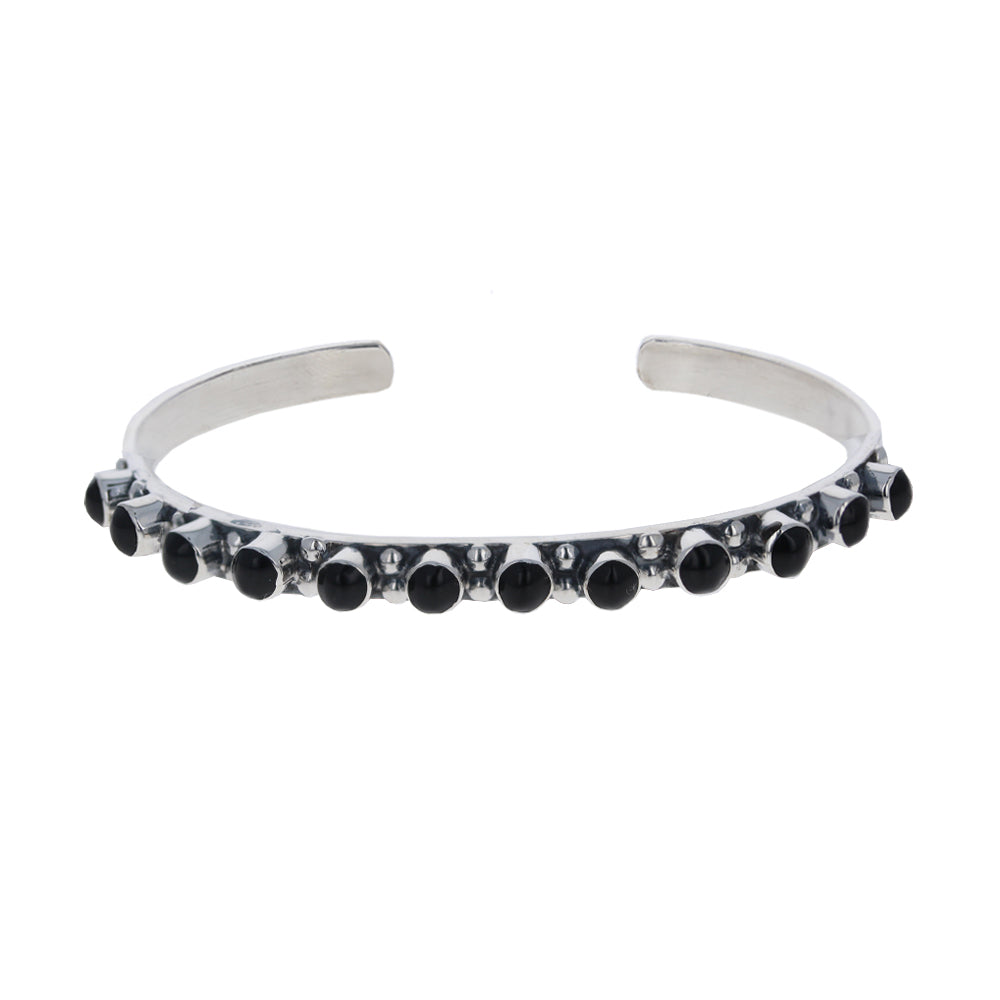Onyx Aztec Beaded Cuff