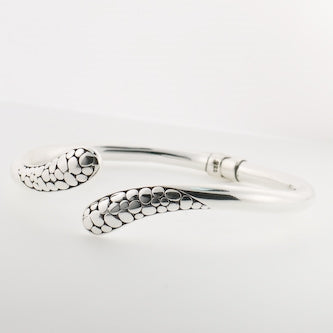 Hinged Croco Design Cuff