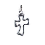 Curved Cross Charm