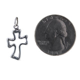 Curved Cross Charm
