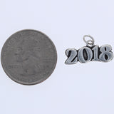 Sterling Silver 2018 Charm