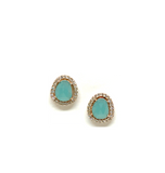 Baby Amazonite Studs