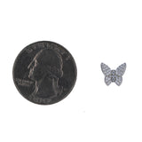 Floating Butterfly CZ Studs