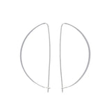 Wire Half Moon Hoops