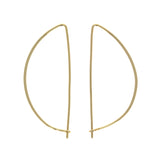 Wire Half Moon Hoops