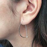 Wire Half Moon Hoops