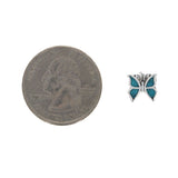 Inlaid Turquoise Butterfly Studs