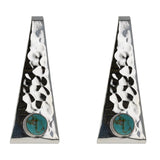 Sterling Modern Hammered Posts