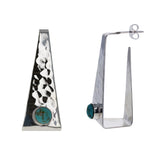 Sterling Modern Hammered Posts