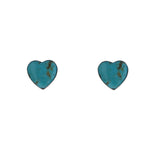Turquoise Love Studs
