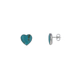 Turquoise Love Studs