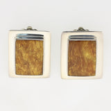 Large Rectangle Clip Earrings