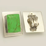 Large Rectangle Clip Earrings