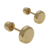 14KT Gold Disc Studs