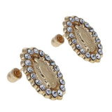 14KT Gold Guadalupe CZ Studs