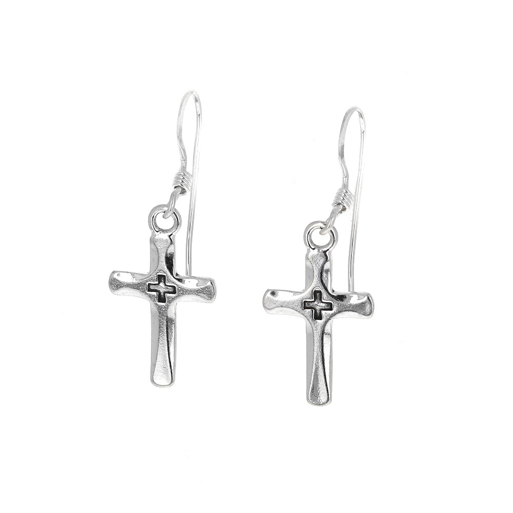 Cross Dangle Earrings