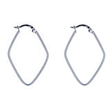 Diamond Shape Hoops