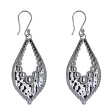 Hammered Marquis Dangles