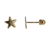 14KT Gold Star Studs