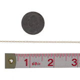 14kt GF 1.5mm x 2mm Cable Chain
