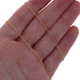 14kt GF 1.5mm x 2mm Cable Chain