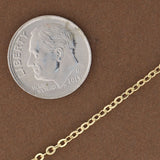 2.5mm GF Flattened Oval Cable Chain