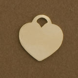 Heart Shaped Gold Blanks