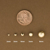 GF 3mm Sandblast Round Matte Beads