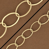 14k Gold Filled Flat Oval Link Chain 13mm x 20mm
